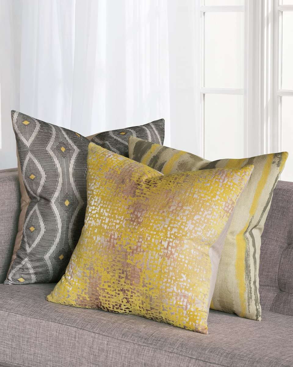 Echo Ochre Decorative Pillow
