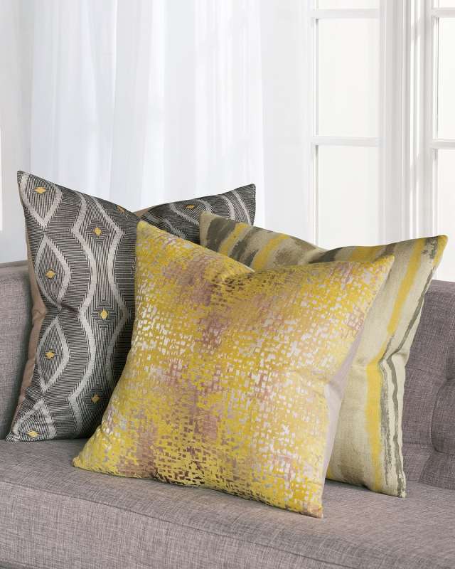 Echo Ochre Decorative Pillow