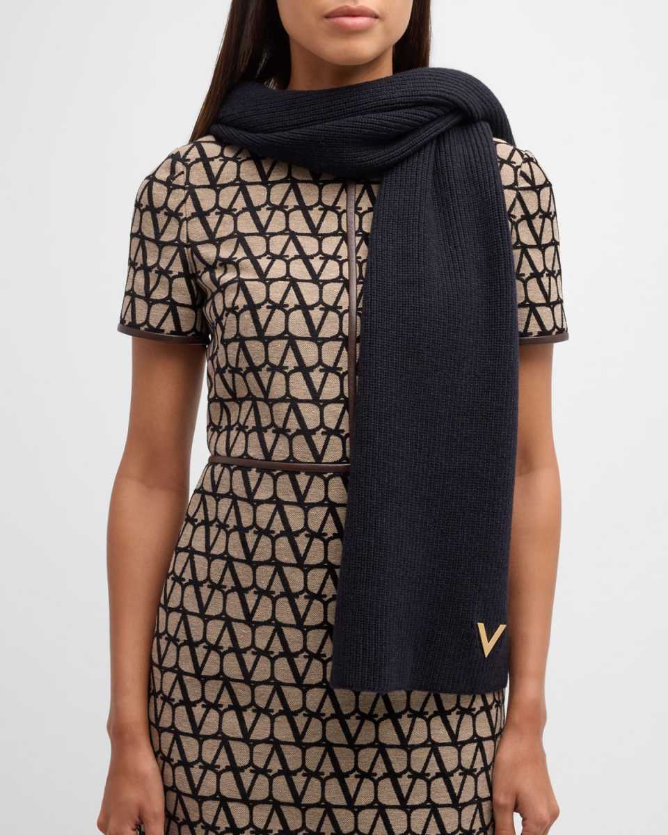 Bandeaux Knit Cashmere Scarf