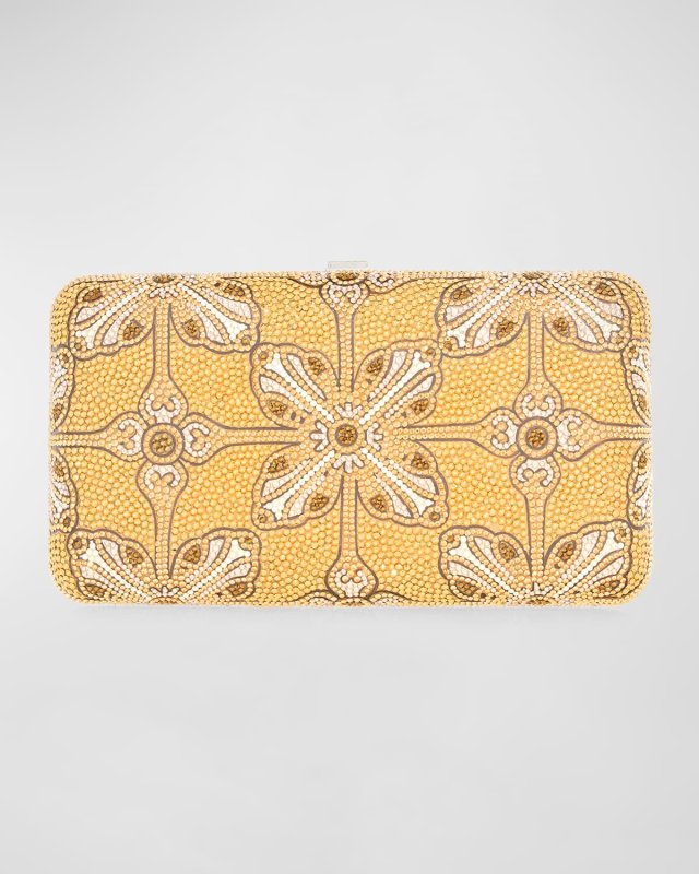 Rectangle Gilded Stamp Crystal Clutch Bag