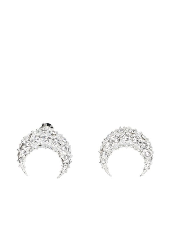 small rhinestone-embellished Moon earring