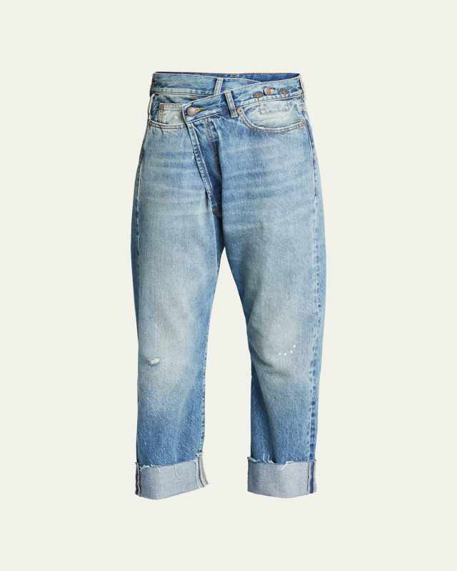 Crossover Cuffed Jeans