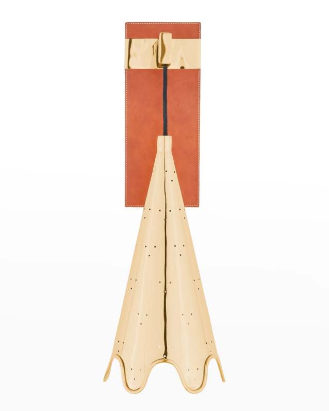Brass Ripple Pendant Sconce