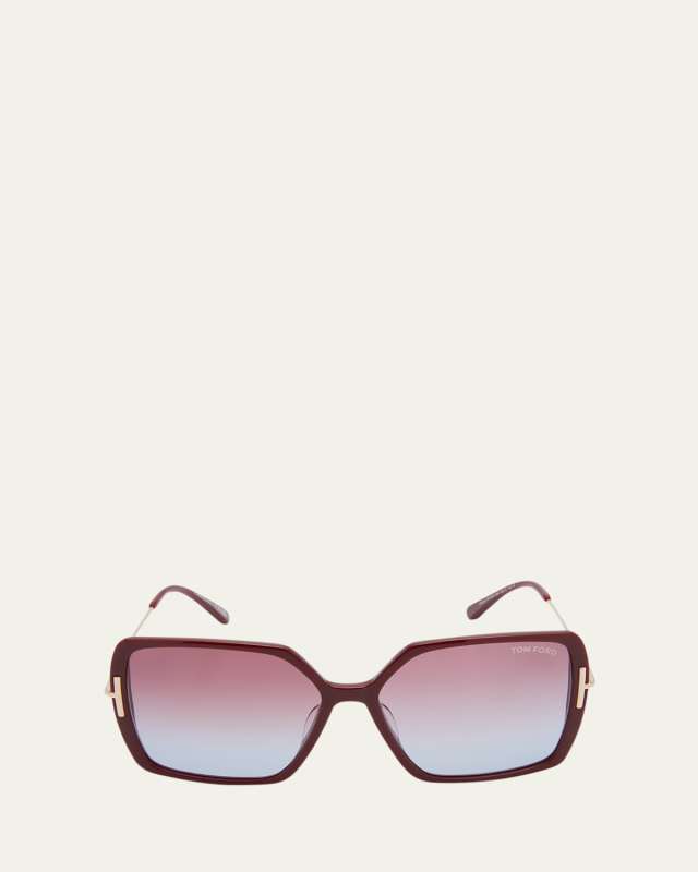 Joanna Mixed-Media Butterfly Sunglasses