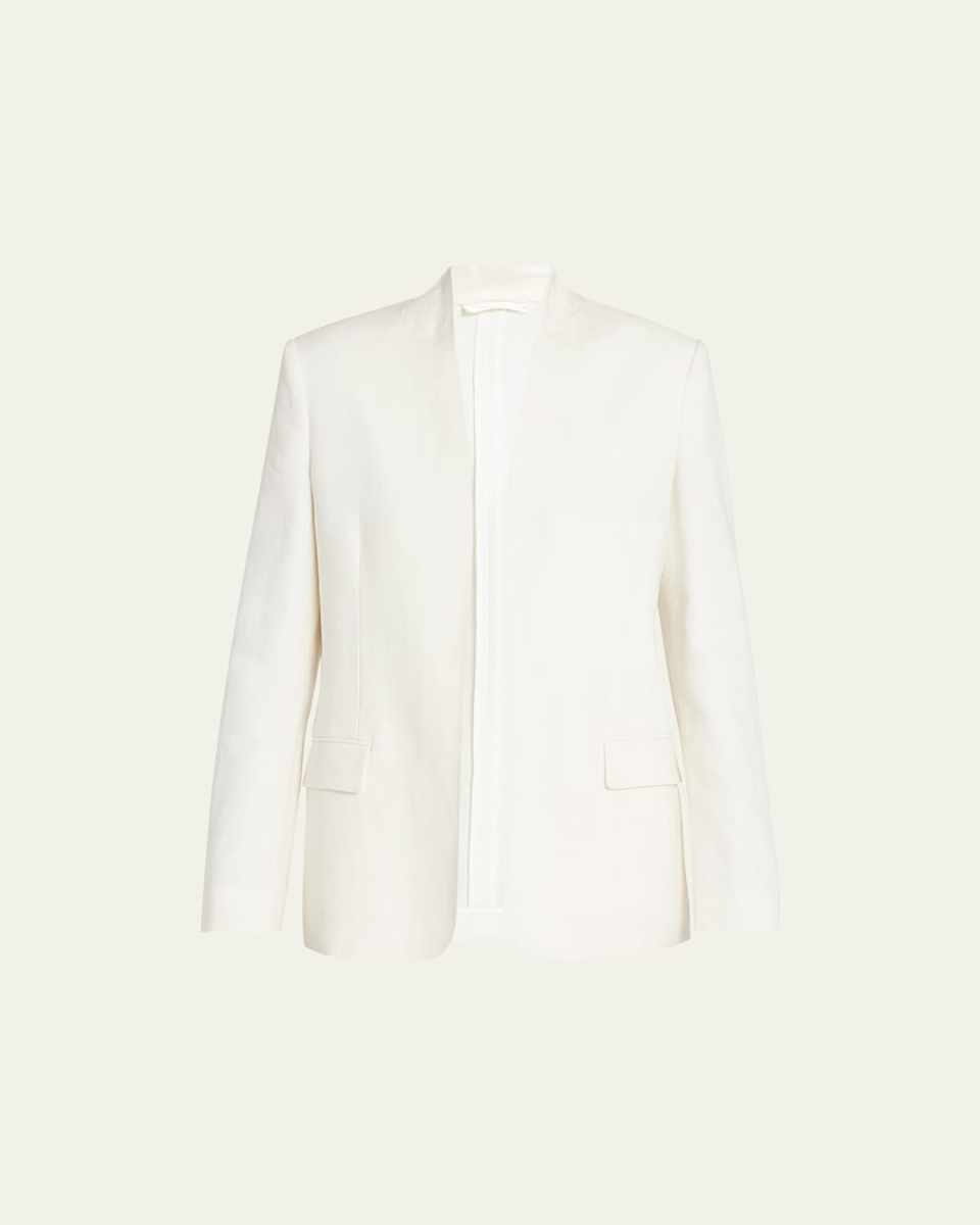Harvy Open-Front Linen Jacket
