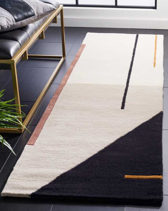Lineal Hand-Tufted Rug, 2' x 10'