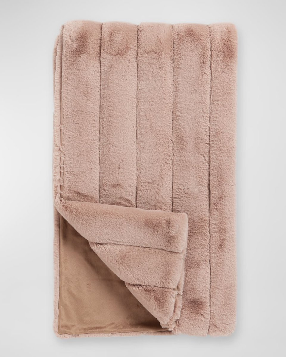 Posh Faux-Fur Throw Blanket