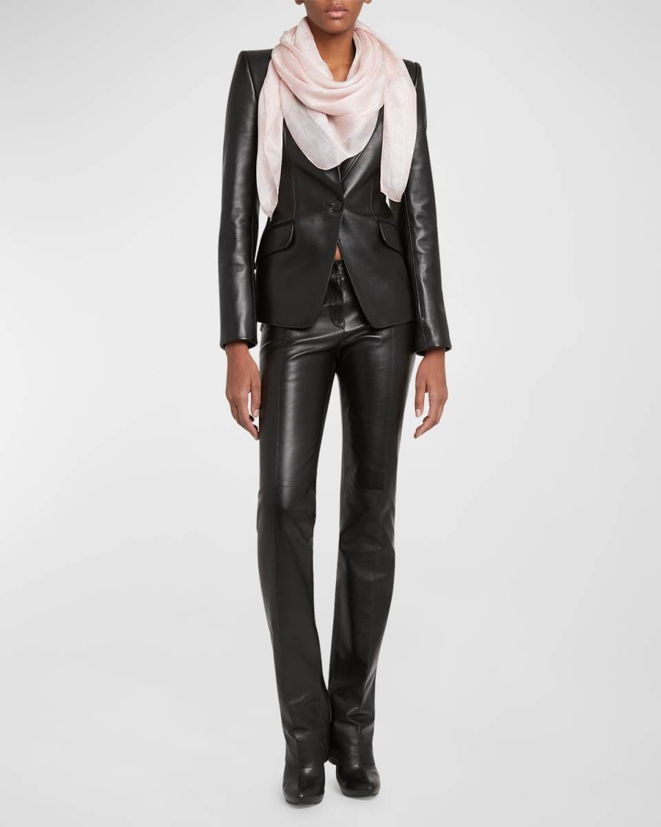 Silk Chiffon Skull Scarf