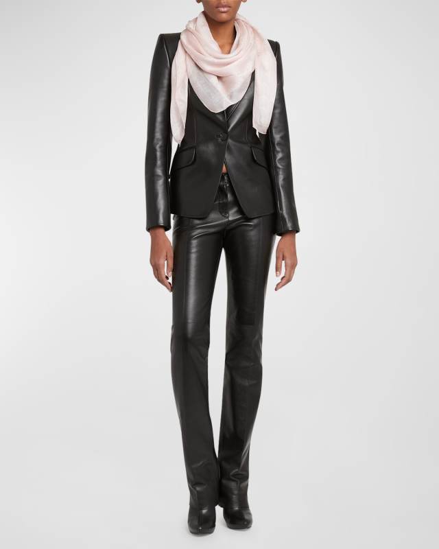 Silk Chiffon Skull Scarf