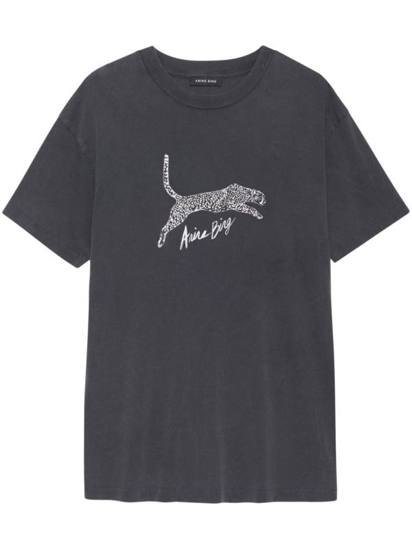 Walker leopard-logo organic cotton T-shirt