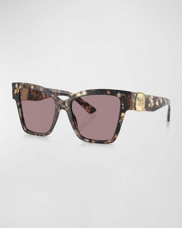 DG Logo Acetate & Plastic Butterfly Sunglasses