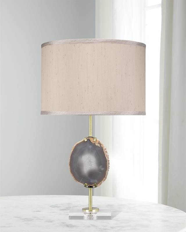 Agate Slice Table Lamp