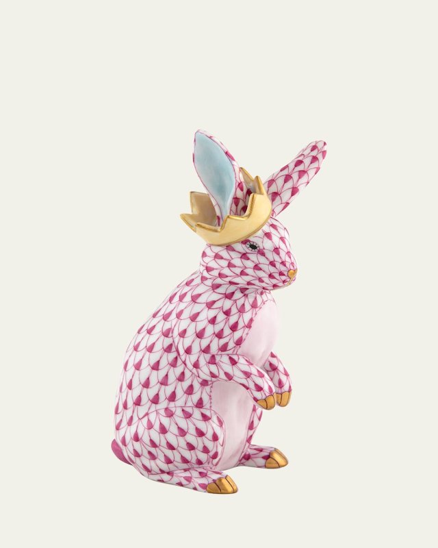 Bunny with Crown Figurine