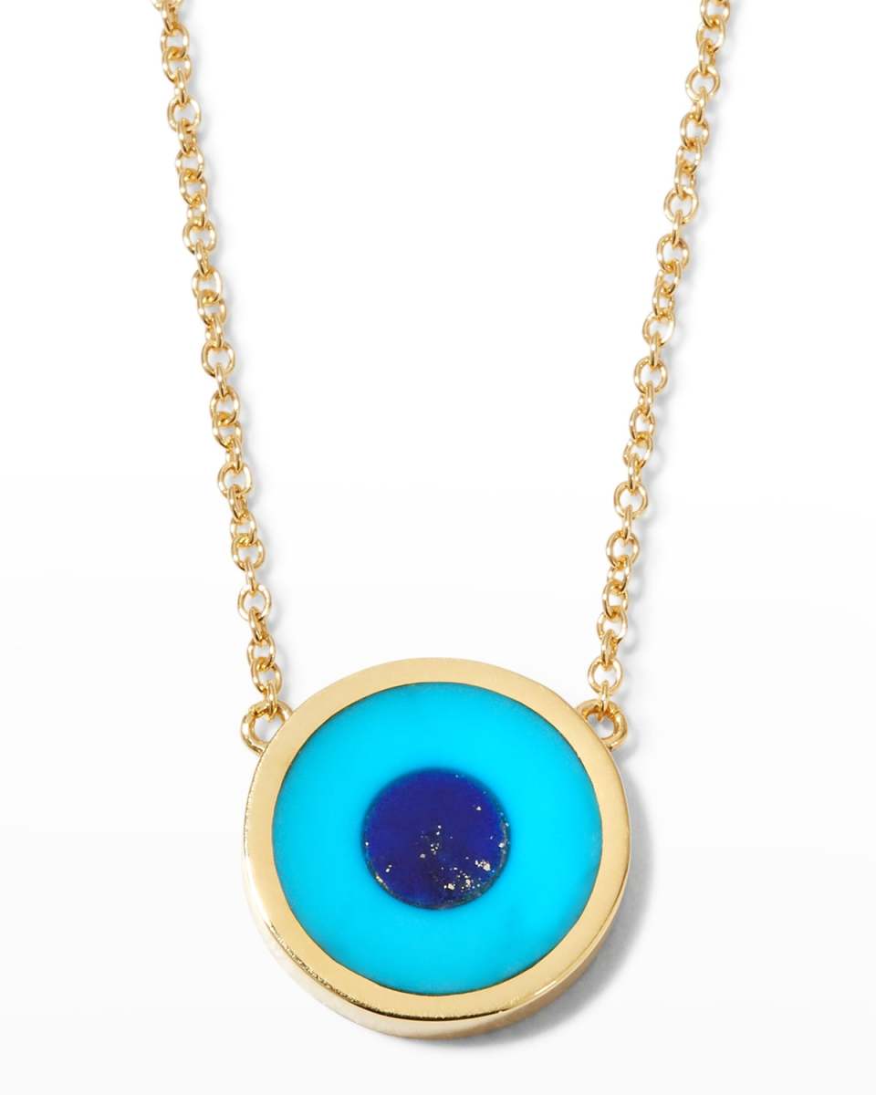 18k Mini Evil Eye Necklace