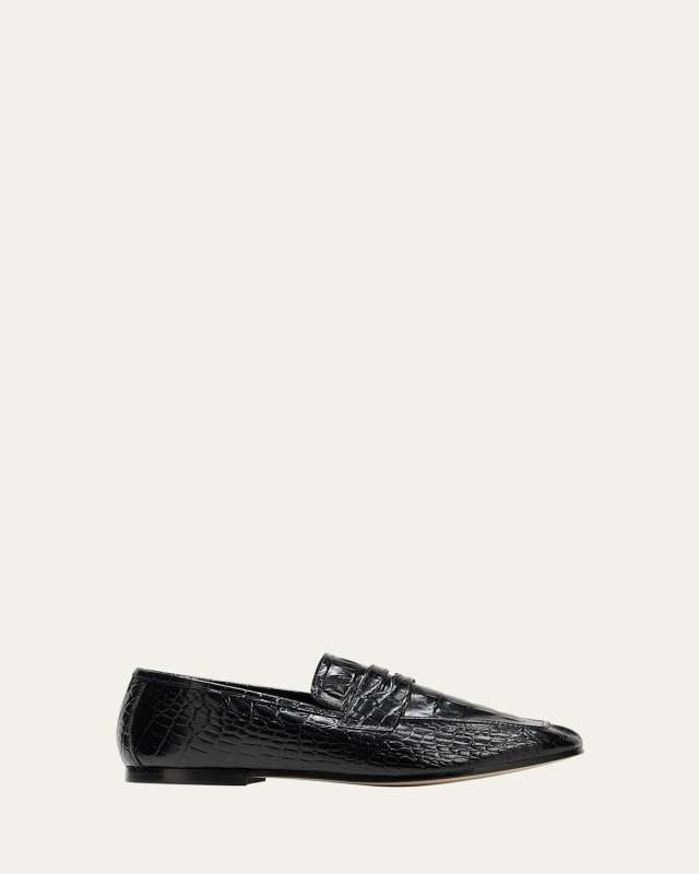 Essenziale Croco Penny Loafers