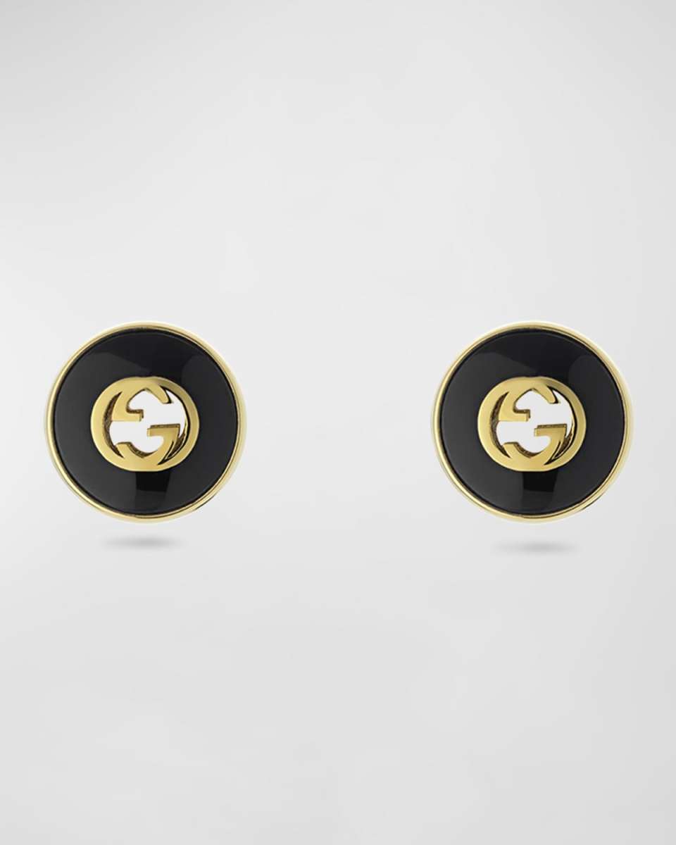 Interlocking G Stud Earrings, 12mm
