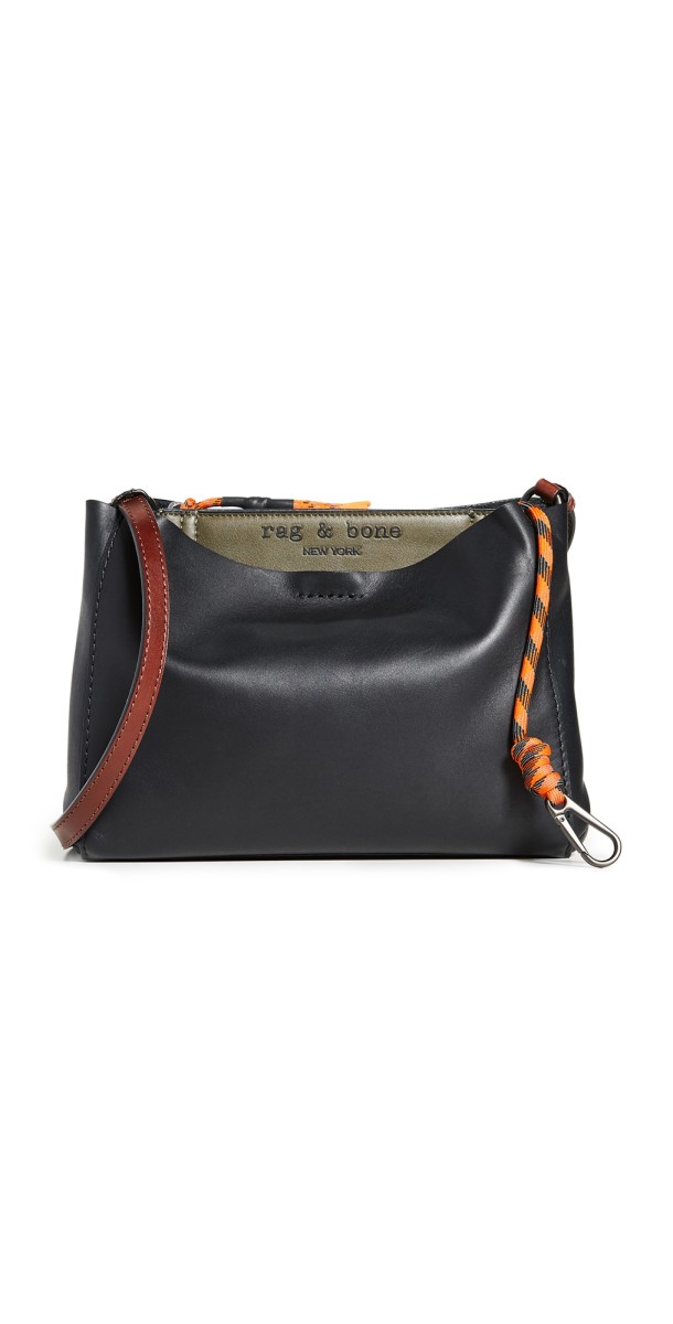 rag & bone Passenger Crossbody Bag Black/Oliv