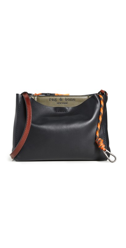 rag & bone Passenger Crossbody Bag Black/Oliv
