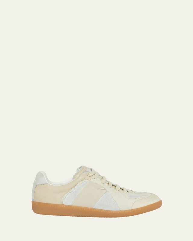 Replica Low-Top Leather Sneakers