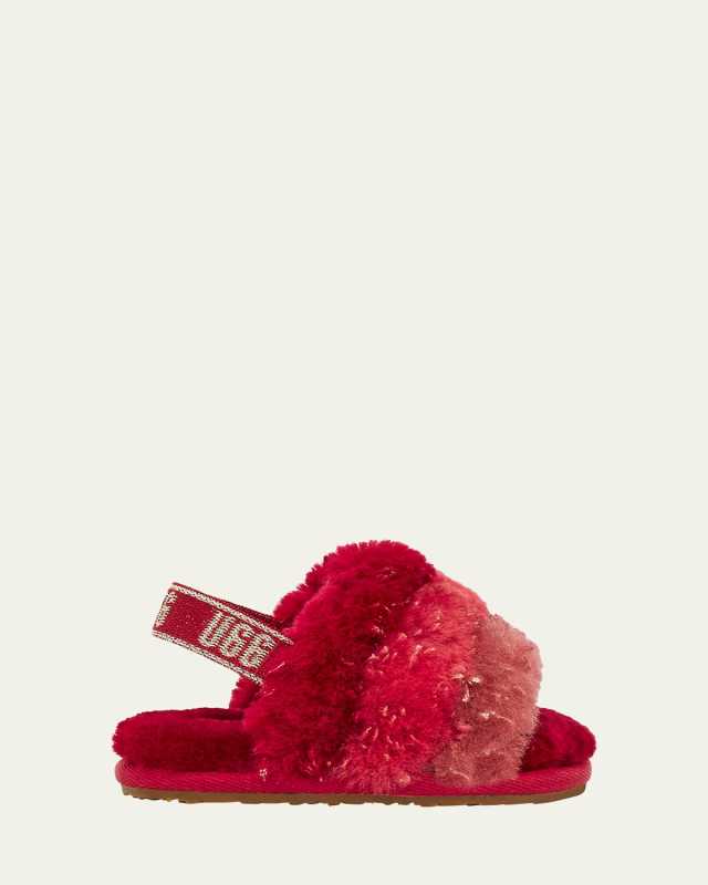 Girl's Fluff Yeah Metallic Sparkle Quilted Slippers, Baby/Kids