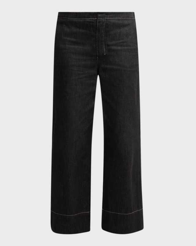 Omelia Mid-Rise Straight-Leg Jeans