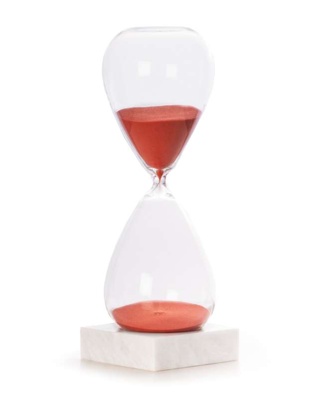 Hand-Blown Sand Timer Hourglass (90 minute)