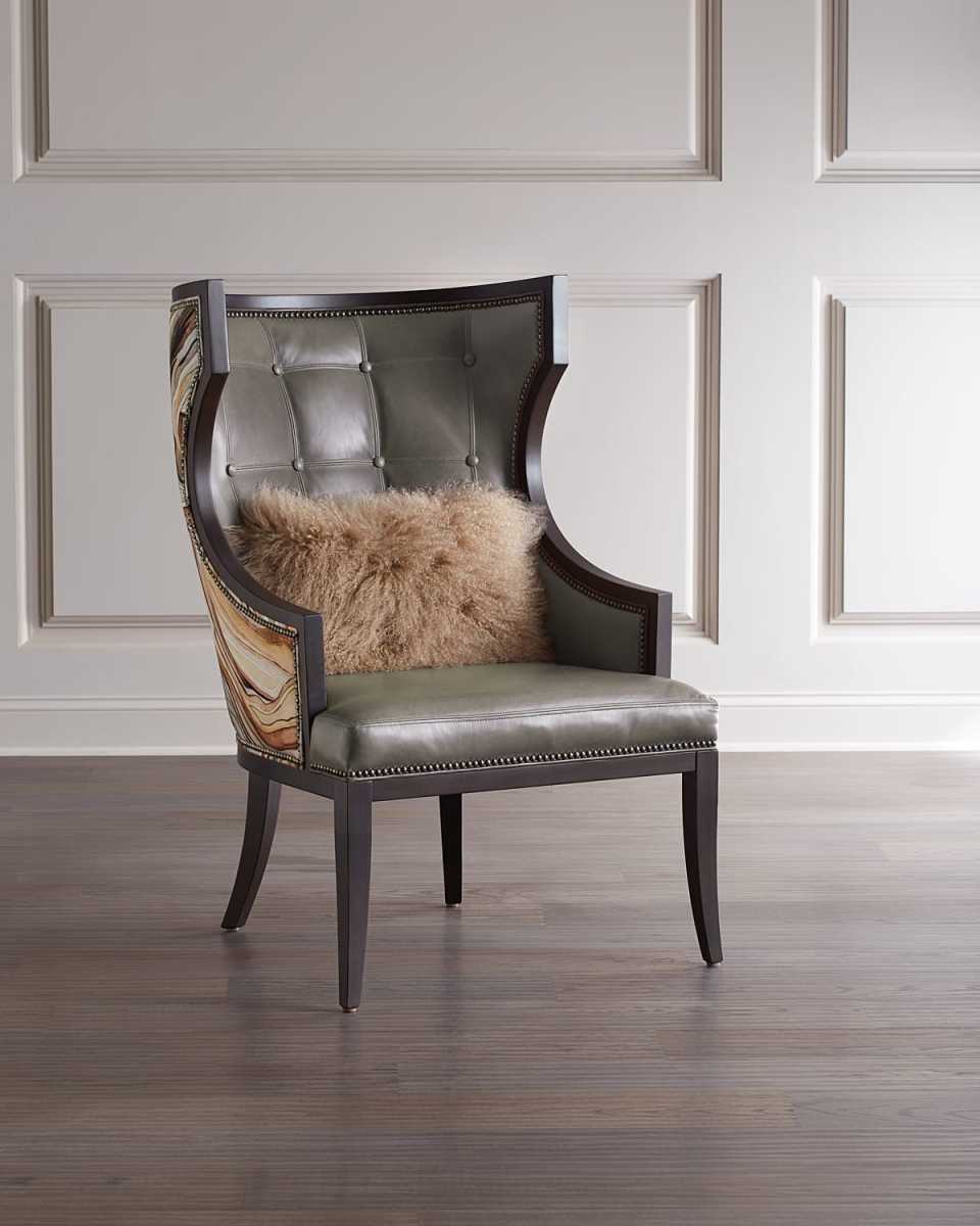 Worthington Leather Wing Chair