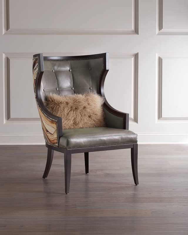 Worthington Leather Wing Chair