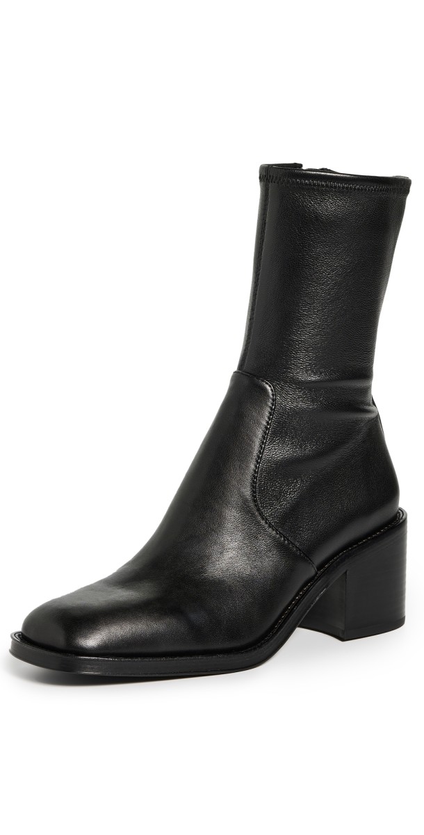 Loeffler Randall Nolan Stretch Ankle Booties Black