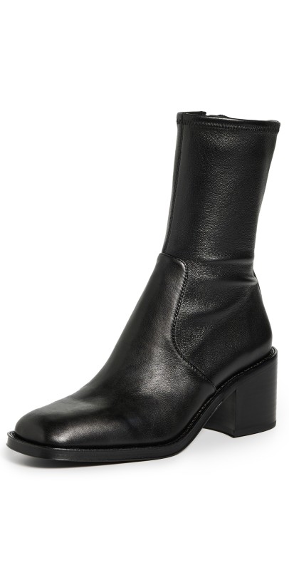 Loeffler Randall Nolan Stretch Ankle Booties Black