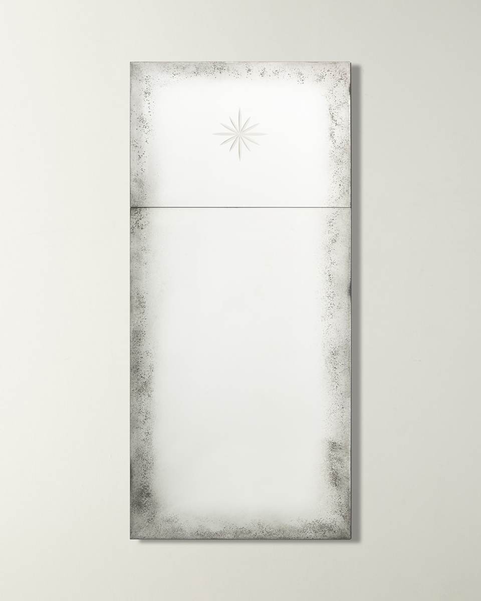 Antiqued Trumeau Mirror, 72"