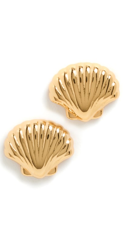 Lele Sadoughi Coquille Stud Earrings Gold