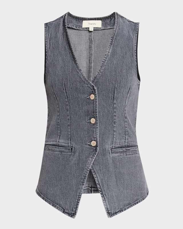 Monica Tailored Denim Vest