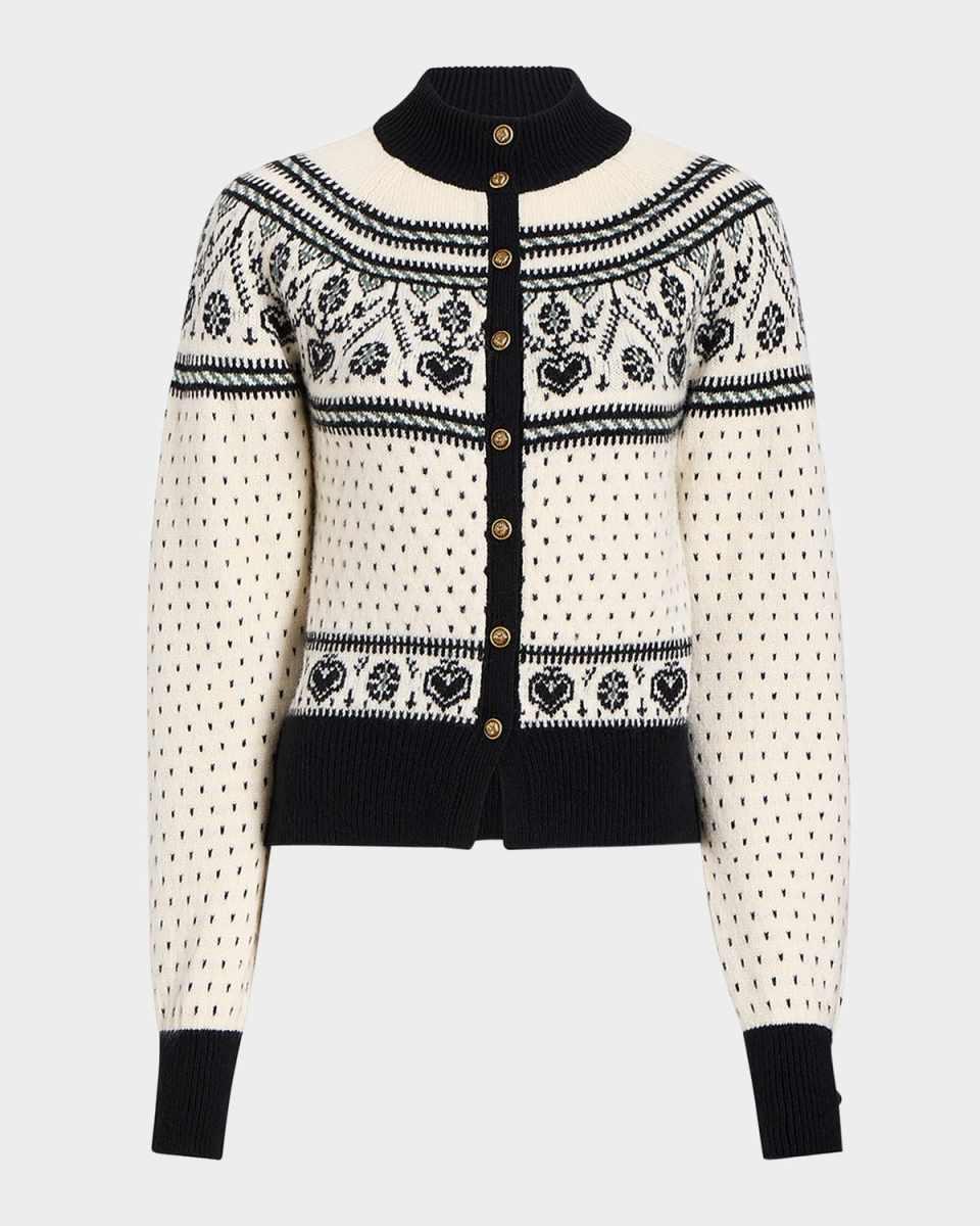 Marc Intarsia Cashmere Cardigan
