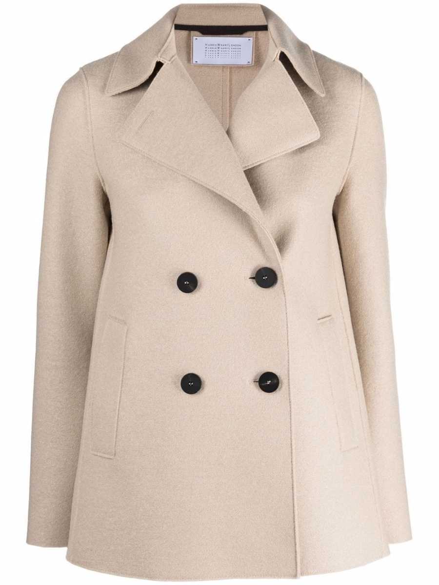 double-breasted fitted jacket