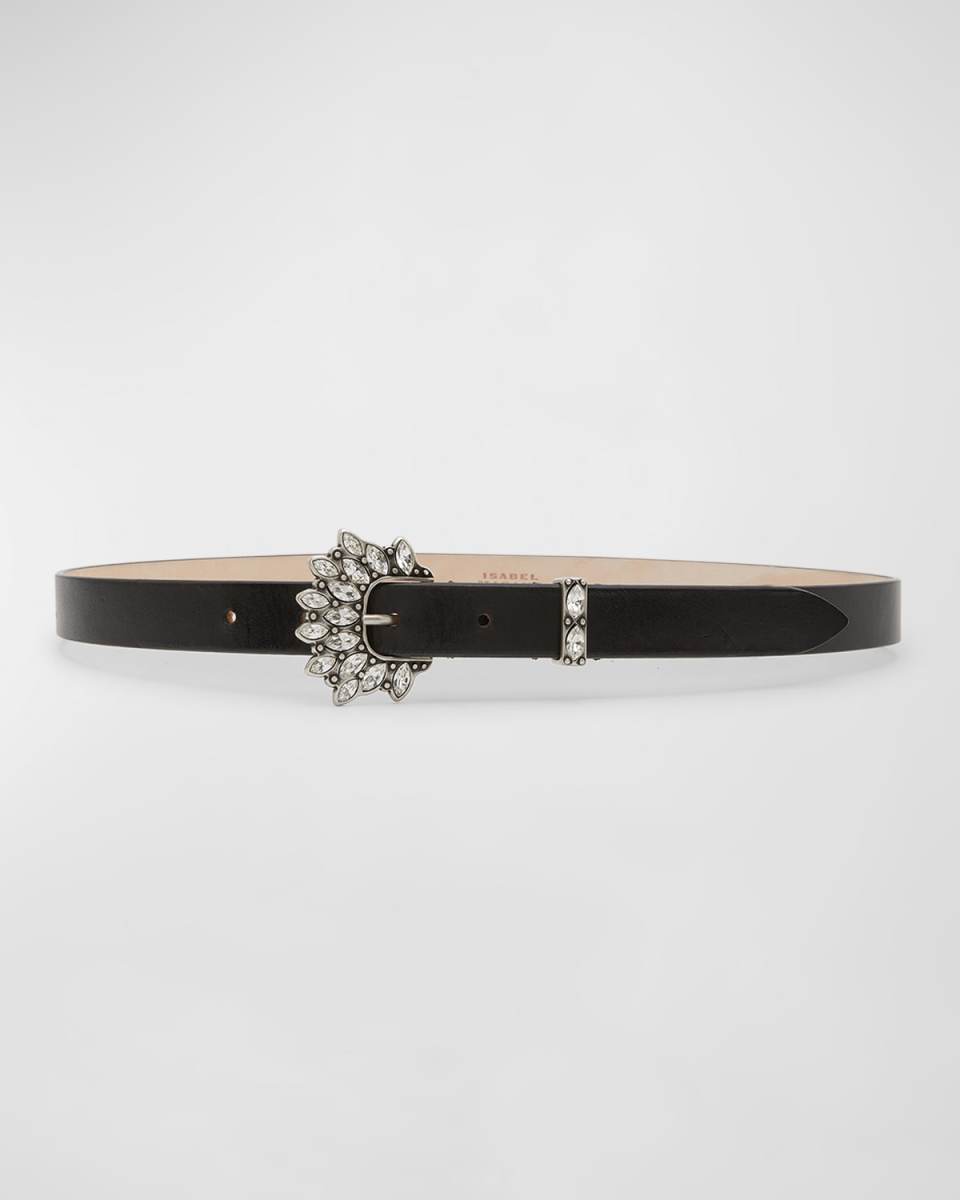 Celenia Embellished Leather Belt