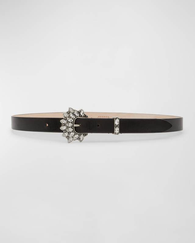 Celenia Embellished Leather Belt