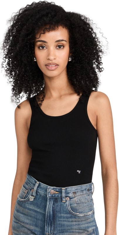 HOMMEGIRLS Ribbed Thong Bodysuit Black