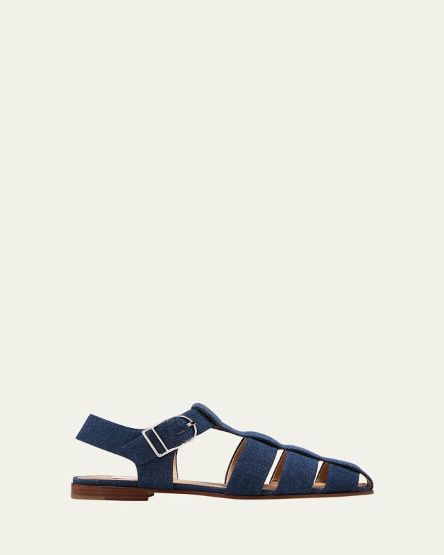 Lynn Denim Fisherman Sandals