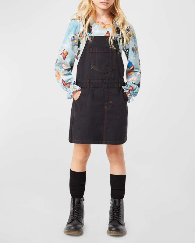 Girl's Chakala Overall Dress, Size 7-14