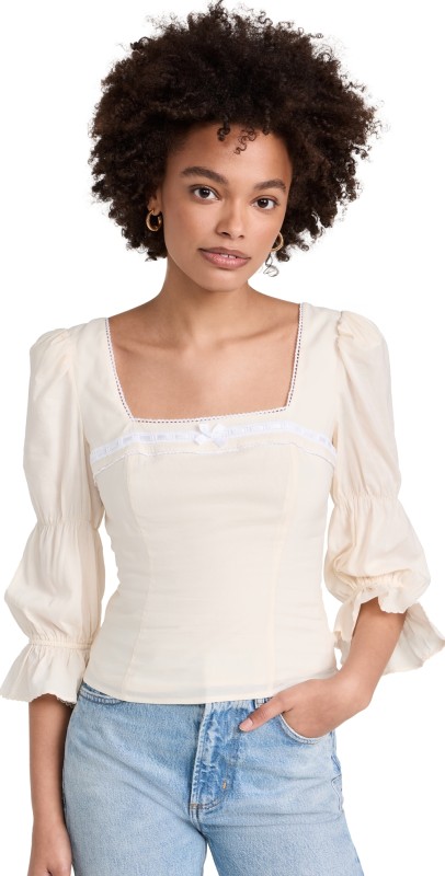 Reformation Amalie Top Cream