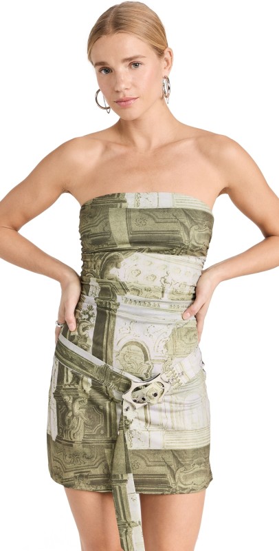Miaou Alisha Dress Emblem Print