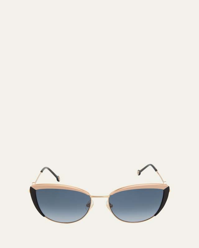 Monogram Stainless Steel & Acetate Cat-Eye Sunglasses