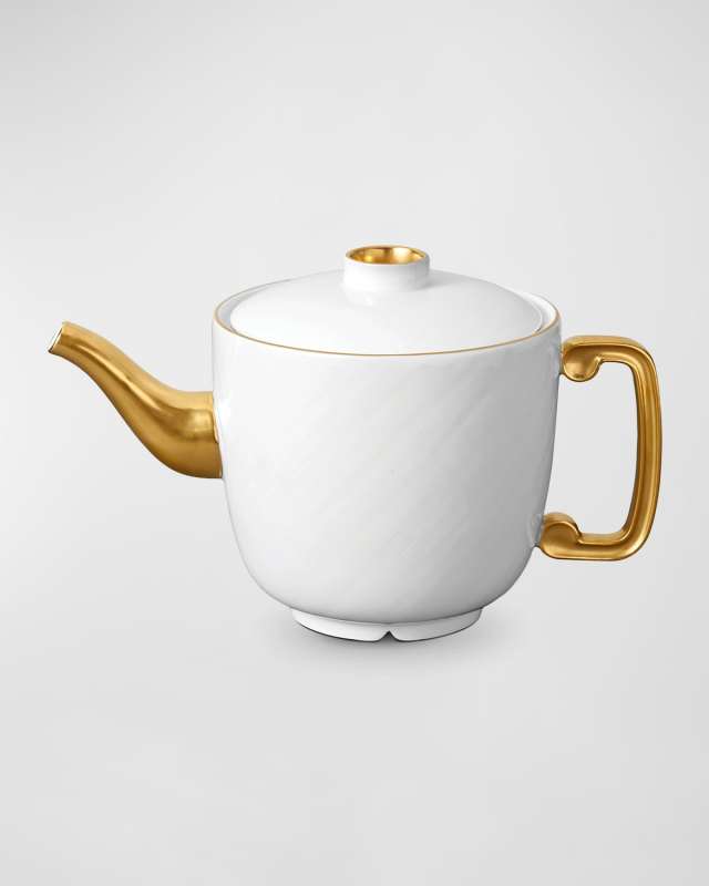 Han 24K Gold-Plated Teapot, 34 oz.