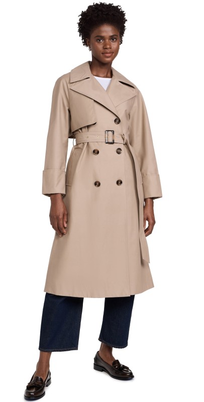 Barbour Barbour Gwyn Showerproof Trench Honey/Muted Cabernet Tartan