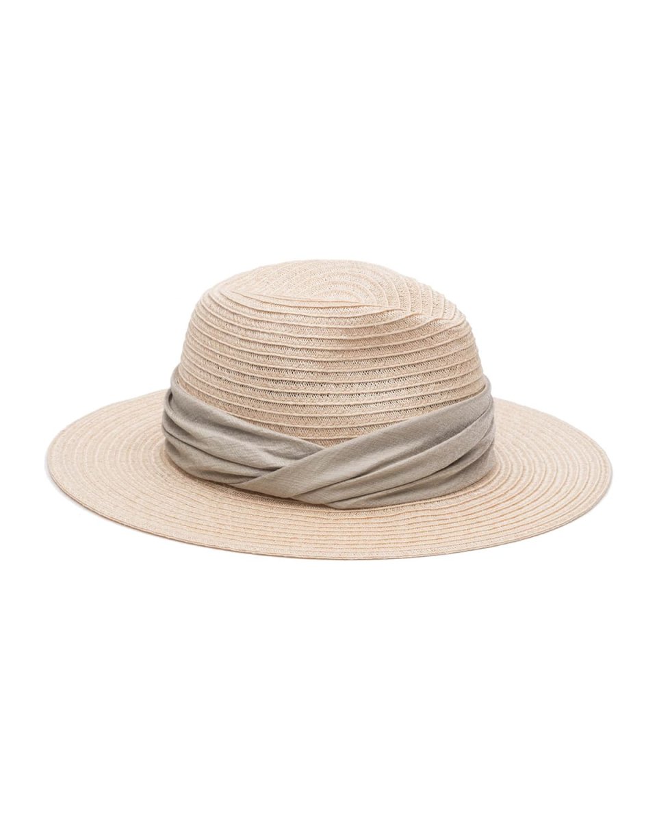 Courtney Woven Fedora Hat w/ Scarf Band
