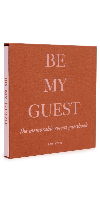 Printworks Guest Book Rust/Pink