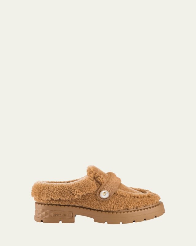 Shea Shearling Loafer Mules