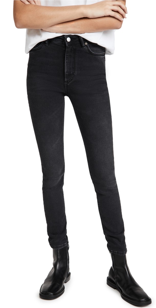 Acne Studios Peg Used Black Jeans Used Black