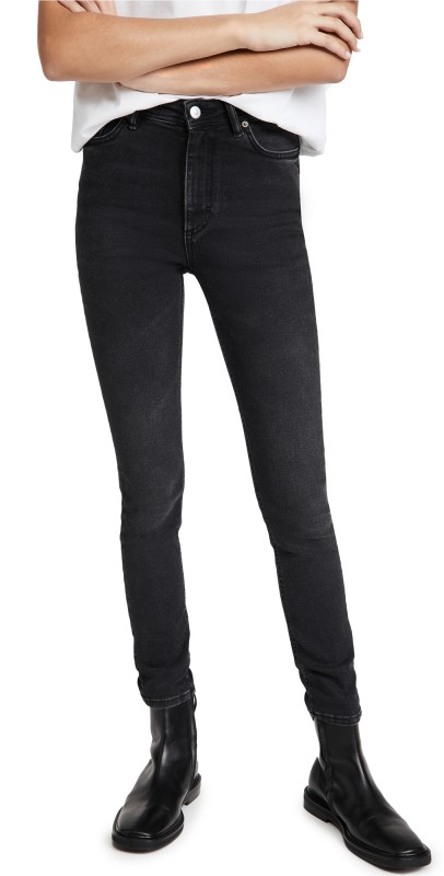 Acne Studios Peg Used Black Jeans Used Black